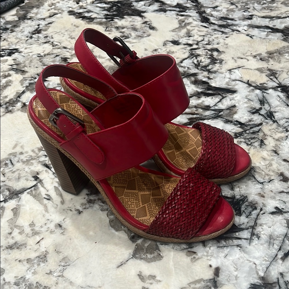 Elegant Red Women's Sandals